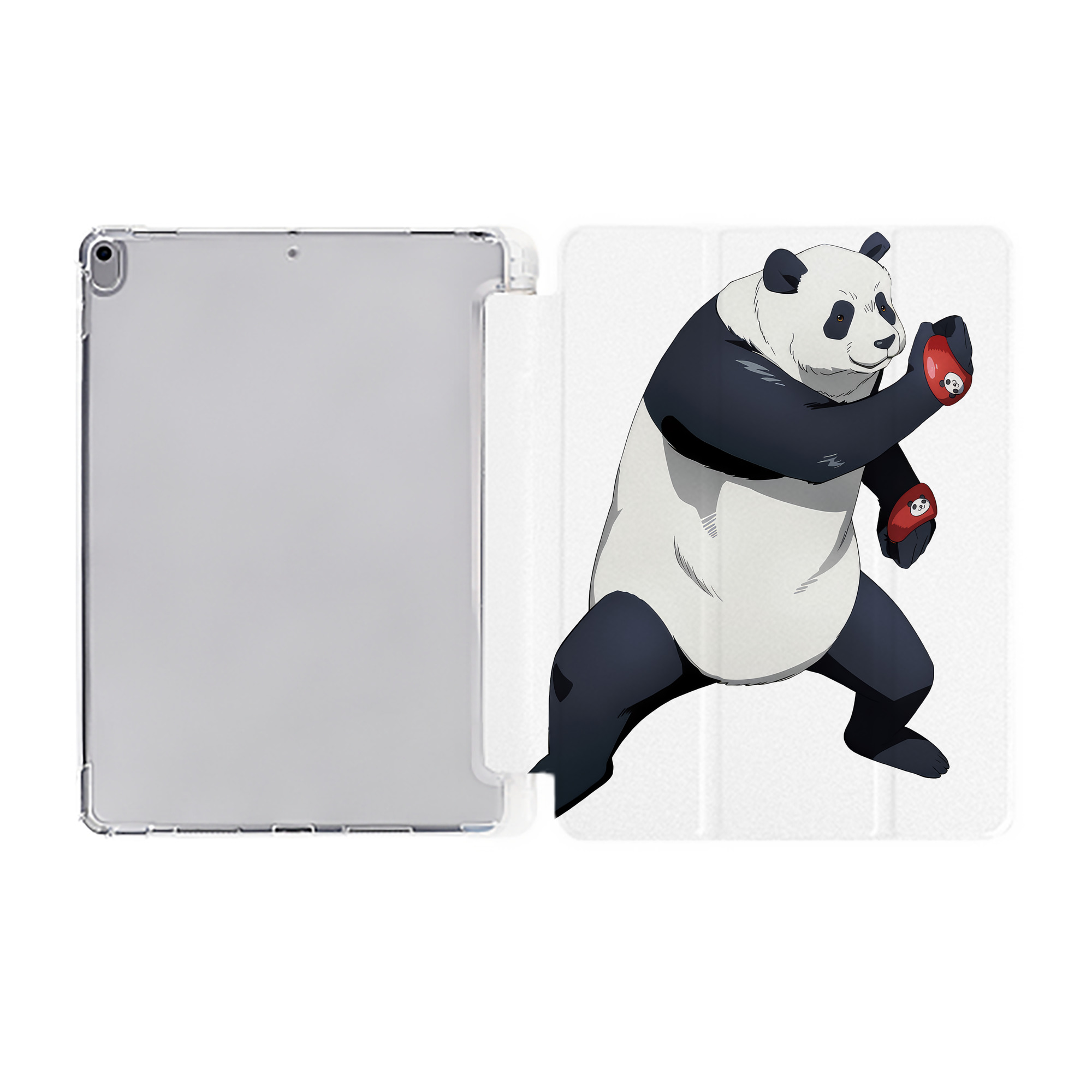 （画像用） 呪術廻戦 Jujutsu Kaisen IPad ケース ペン収納付き 三つ折りスタンド PUレザー×シリコン 対応機種9.5/10.5/10.9インチ